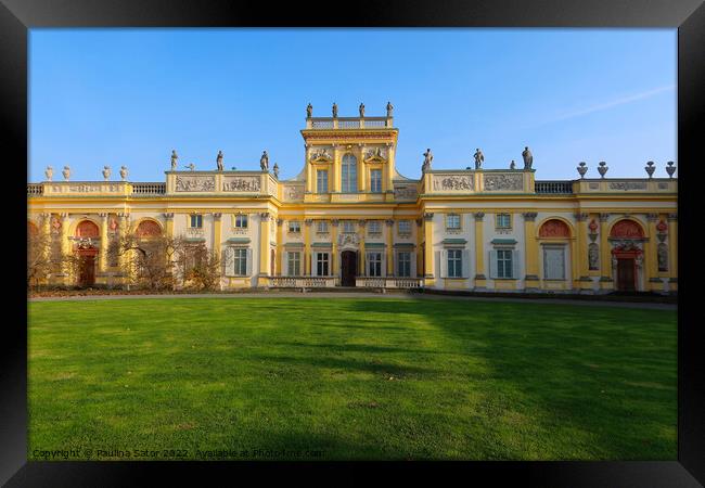 Wilanow Palace, Warsaw, Poland Framed Print by Paulina Sator