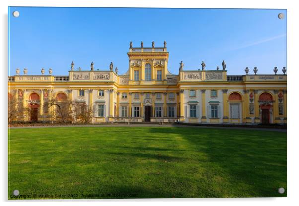 Wilanow Palace, Warsaw, Poland Acrylic by Paulina Sator