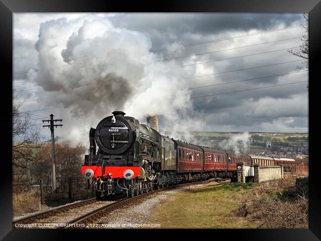 46100 Royal Scot Framed Print by GEOFF GRIFFITHS