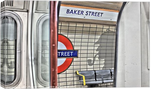 London Underground Station Canvas Print by Kevin Plunkett