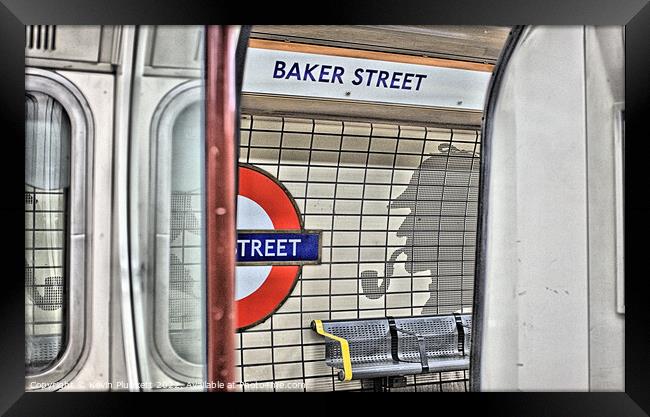 London Underground Station Framed Print by Kevin Plunkett