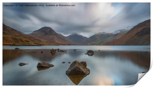 Sunrise at Wast Water Print by Traci Habergham