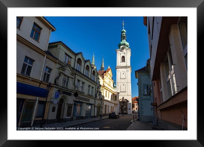 White Tower, the bell tower of the Archdean parish Framed Mounted Print by Sergey Fedoskin