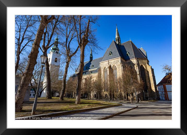 Gothic church of the Virgin Mary Visitation and Wh Framed Mounted Print by Sergey Fedoskin