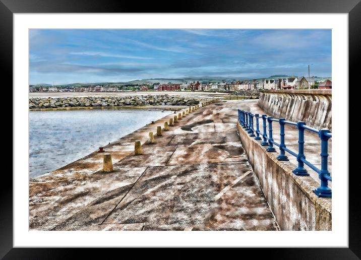 Saltcoats Promenade  Framed Mounted Print by Valerie Paterson