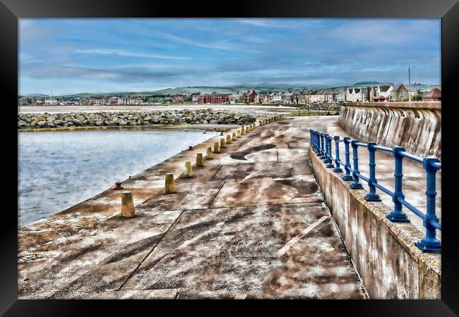 Saltcoats Promenade  Framed Print by Valerie Paterson