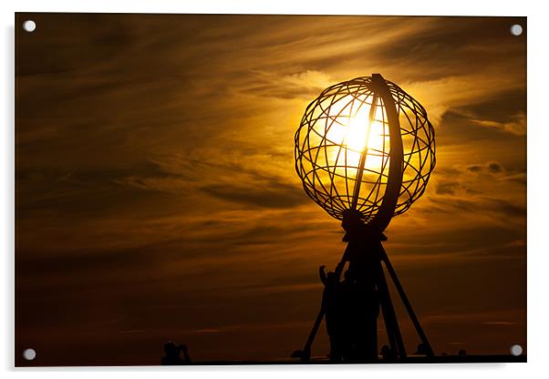 Sunset at the north cape Acrylic by Thomas Schaeffer