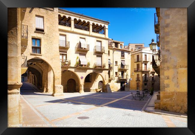isit to the historic center of Calaceite, Aragon, Spain - Orton  Framed Print by Jordi Carrio