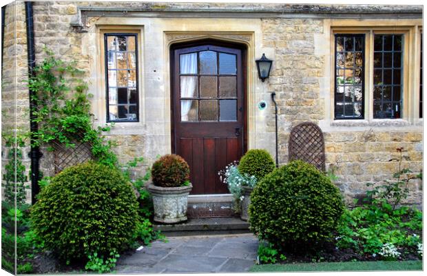 Cotswold Cottage Bourton on the Water Cotswolds UK Canvas Print by Andy Evans Photos