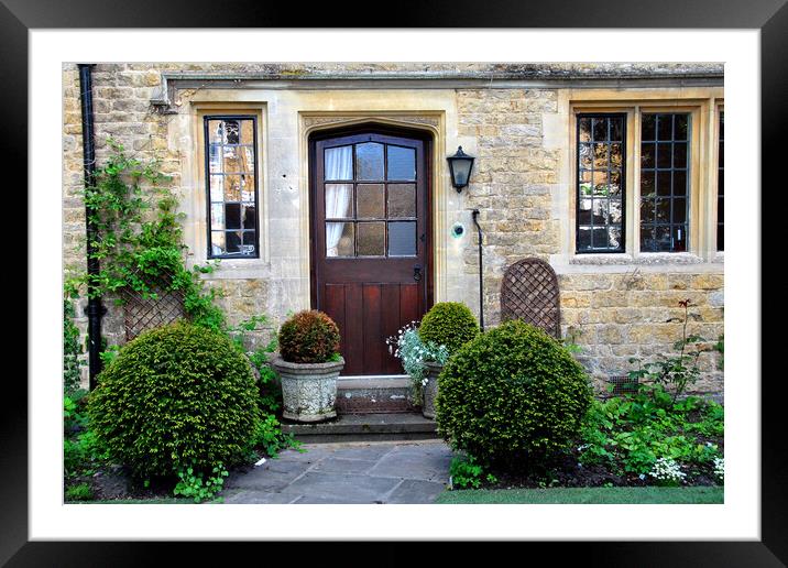 Cotswold Cottage Bourton on the Water Cotswolds UK Framed Mounted Print by Andy Evans Photos