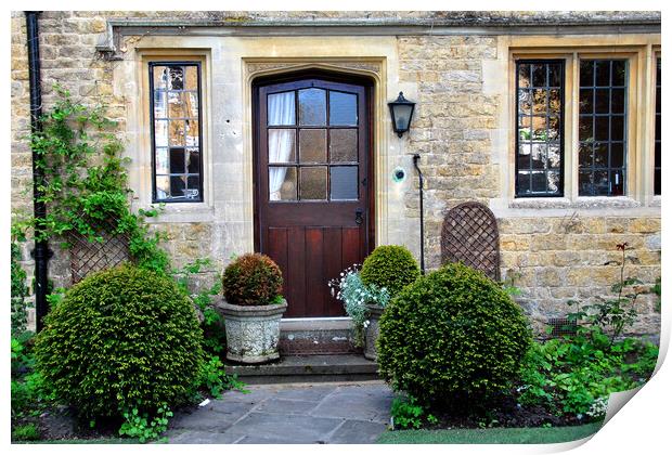 Cotswold Cottage Bourton on the Water Cotswolds UK Print by Andy Evans Photos