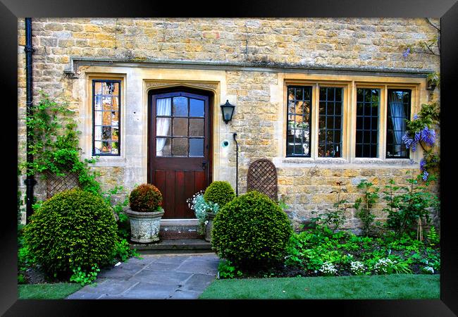 Cotswold Cottage Bourton on the Water UK Framed Print by Andy Evans Photos