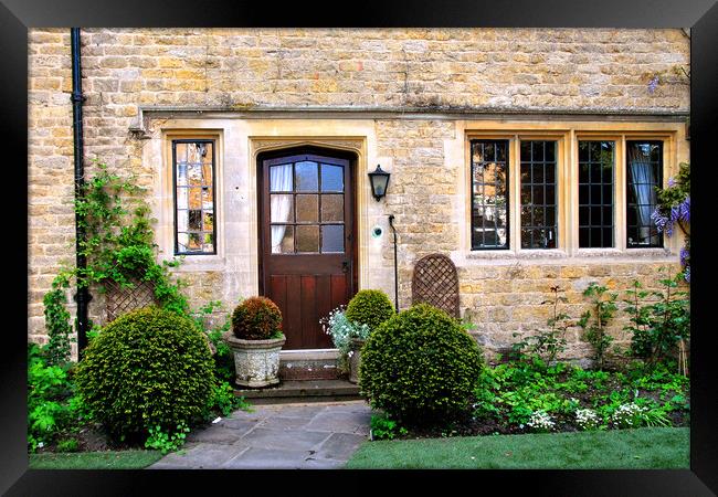Cotswold Cottage Bourton on the Water UK Framed Print by Andy Evans Photos