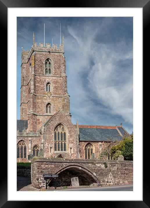The Parish and Priory Church of St George, Dunster Framed Mounted Print by Wendy Williams CPAGB