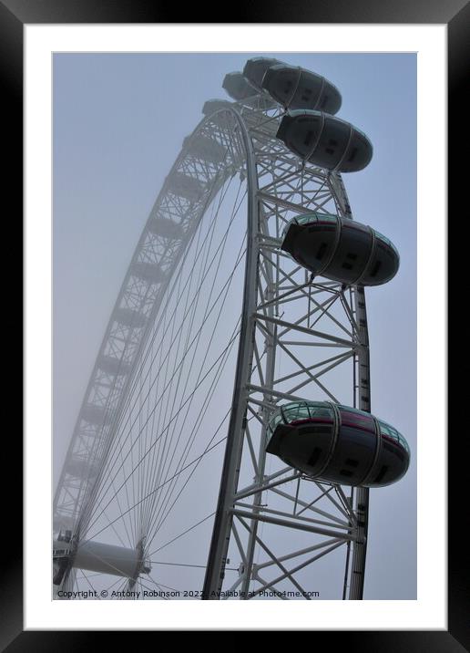 London Eye Framed Mounted Print by Antony Robinson