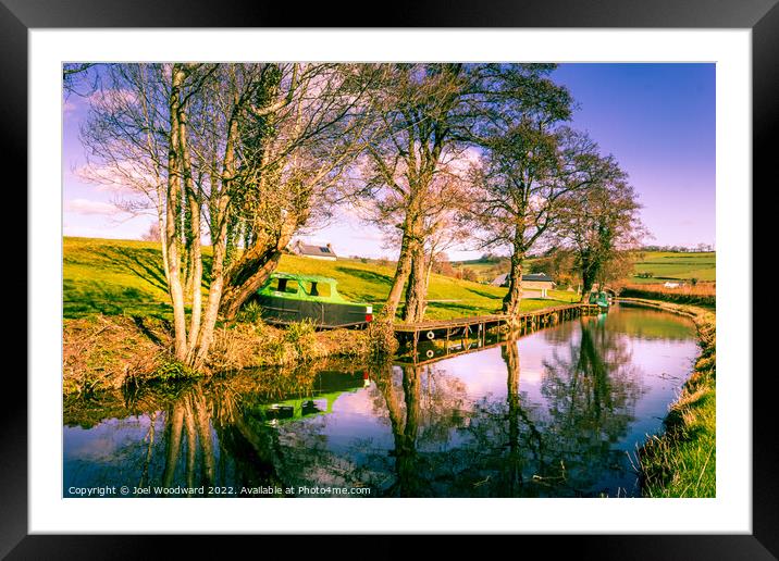Old Boat Brecon & Monmouthshire Canal Framed Mounted Print by Joel Woodward
