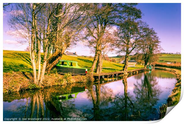 Old Boat Brecon & Monmouthshire Canal Print by Joel Woodward