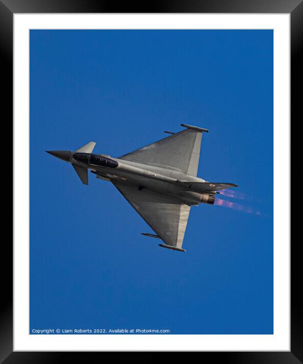 Royal Air Force Typhoon Display Pilot Flt Lt Adam O'Hare Framed Mounted Print by Liam Roberts