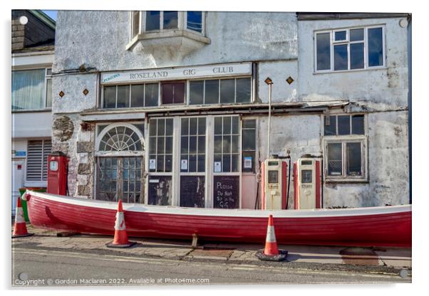 Roseland Gig Club, St Mawes, Cornwall Acrylic by Gordon Maclaren