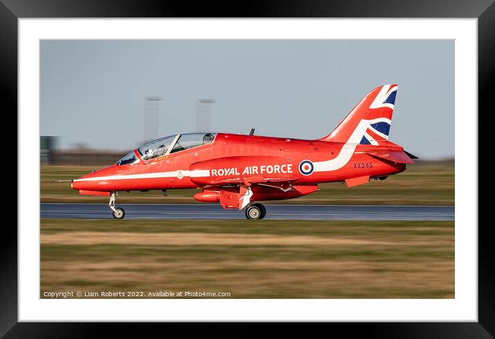 Royal Air Force Red Arrows Framed Mounted Print by Liam Roberts