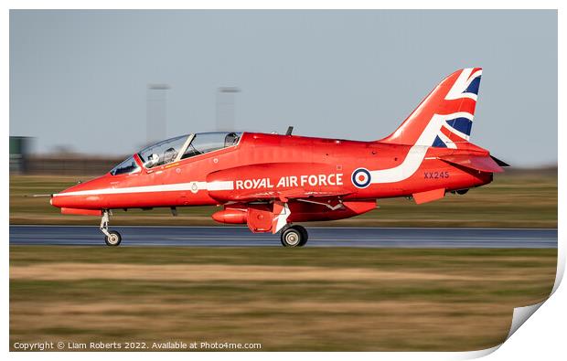 Royal Air Force Red Arrows Print by Liam Roberts