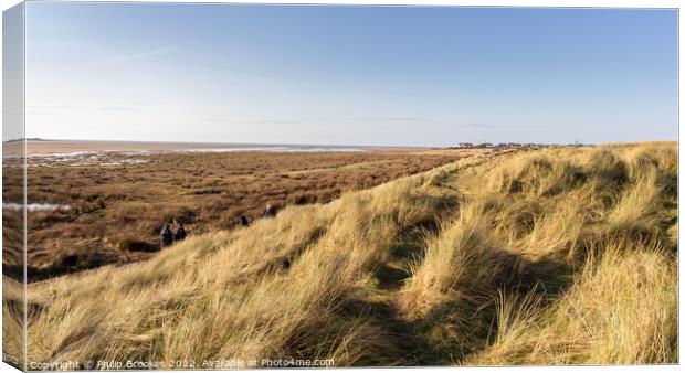 West Kirby Dunes Canvas Print by Philip Brookes