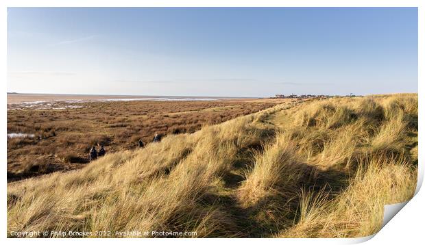 West Kirby Dunes Print by Philip Brookes