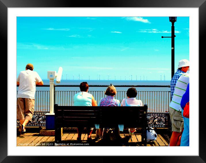 End of the pier view, Skegness. Framed Mounted Print by john hill