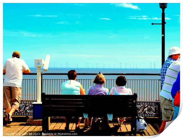 End of the pier view, Skegness. Print by john hill