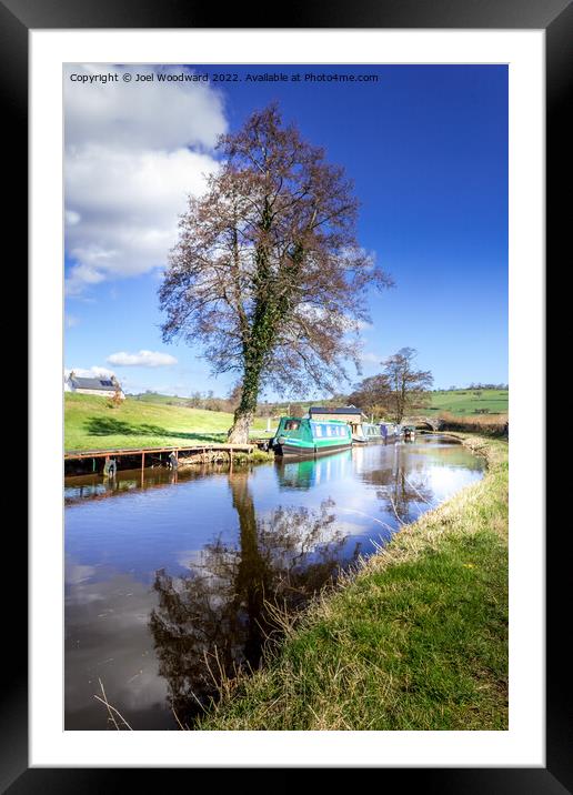 Walk Along The Canal Framed Mounted Print by Joel Woodward
