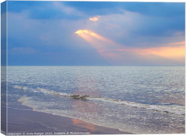 Preamble to sunset Canvas Print by Andy Rodger