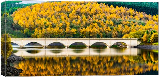 The Viaduct at Ladybower Canvas Print by Keith Douglas