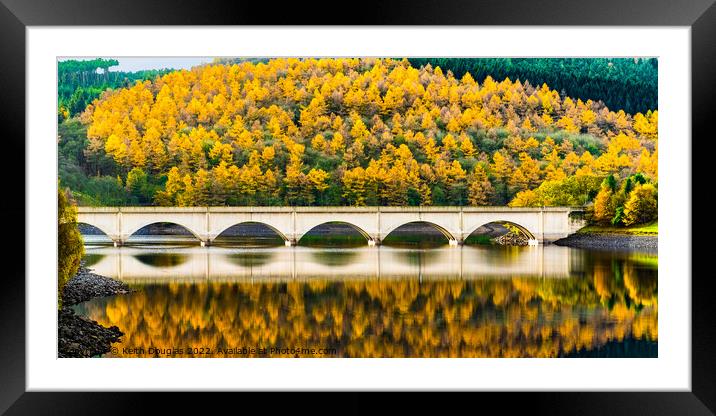 The Viaduct at Ladybower Framed Mounted Print by Keith Douglas