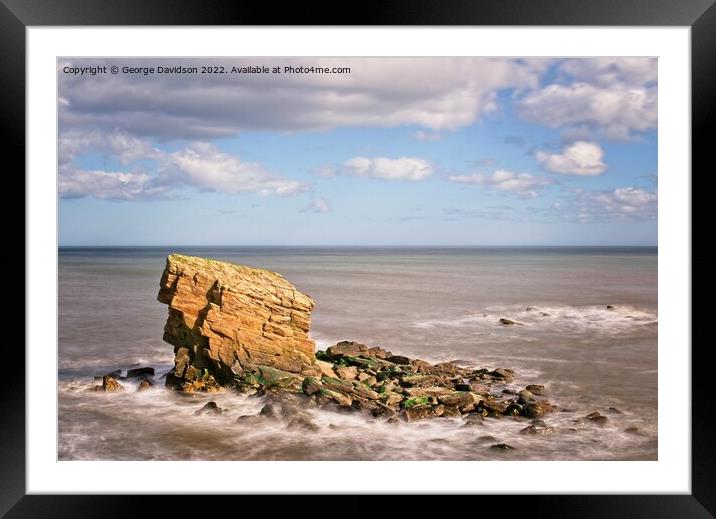 Collywell Bay 2  Framed Mounted Print by George Davidson