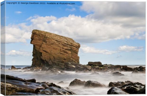 Collywell Bay 3 Canvas Print by George Davidson