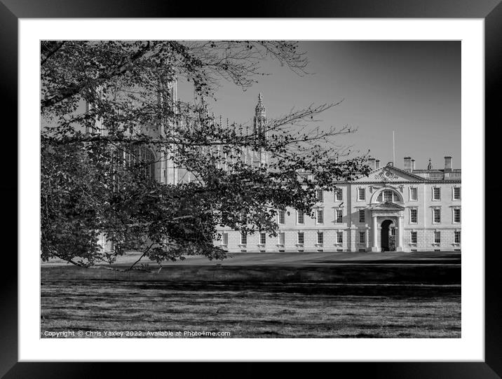 King’s College in the city of Cambridge Framed Mounted Print by Chris Yaxley
