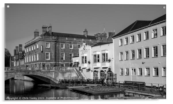 River Cam, Cambridge city centre Acrylic by Chris Yaxley