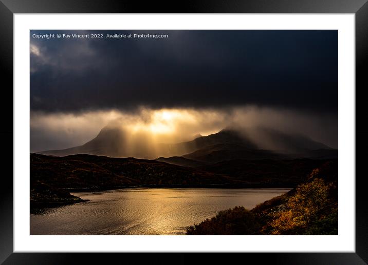 Quinag - Sail Gharbh Framed Mounted Print by Fay Vincent