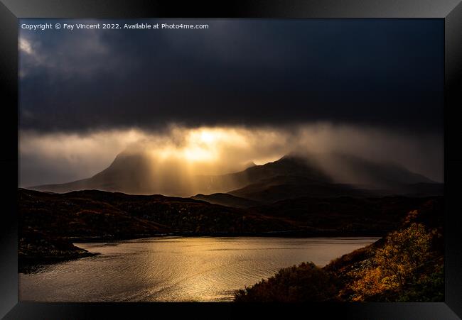 Quinag - Sail Gharbh Framed Print by Fay Vincent