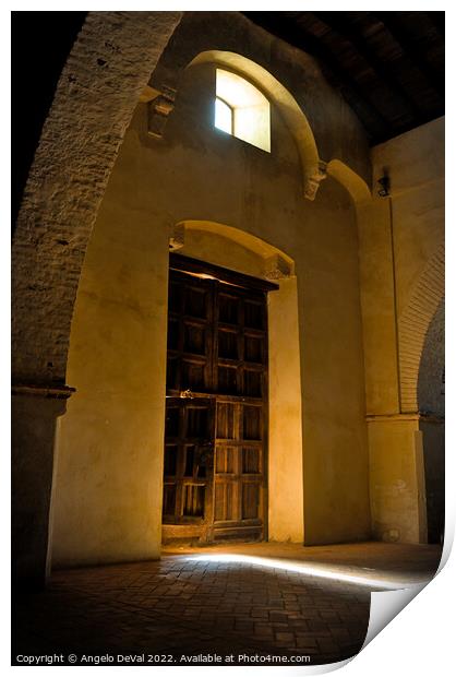 Santo Domingo Hermitage in Aracena Interior Print by Angelo DeVal