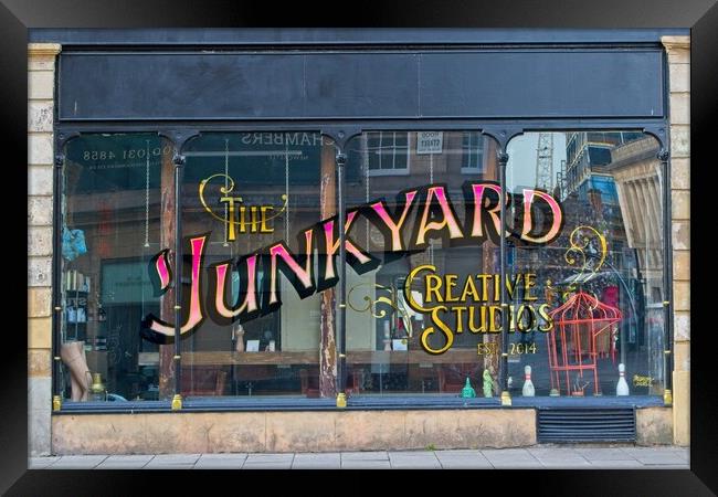The Junkyard, Newcastle upon Tyne Framed Print by Rob Cole