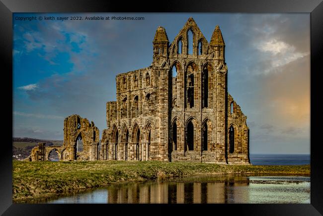 Whitby Abbey Framed Print by keith sayer