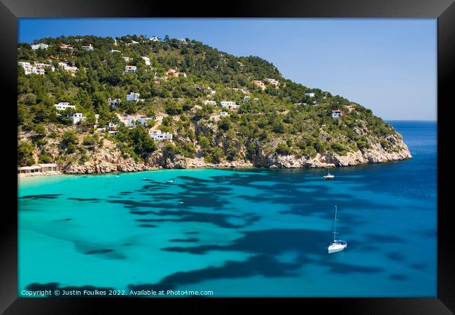  Cala de Sant Vicent, Ibiza Framed Print by Justin Foulkes