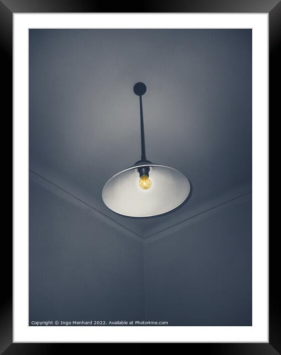 A shining lamp in the dark Framed Mounted Print by Ingo Menhard