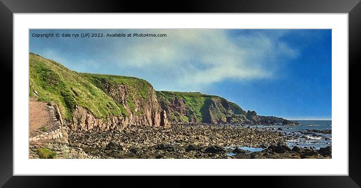 stonehaven beach  Framed Mounted Print by dale rys (LP)