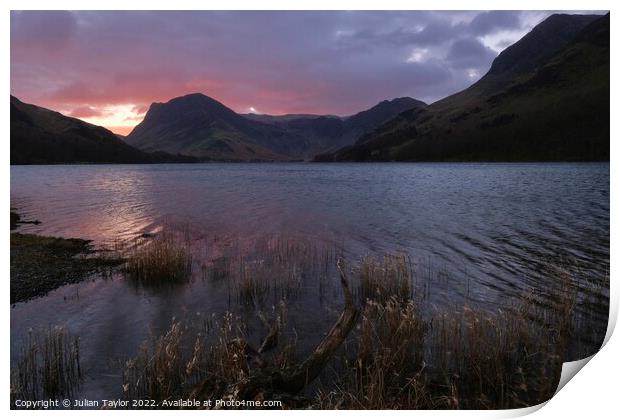 Sunrise at Buttermere  Print by Jules Taylor
