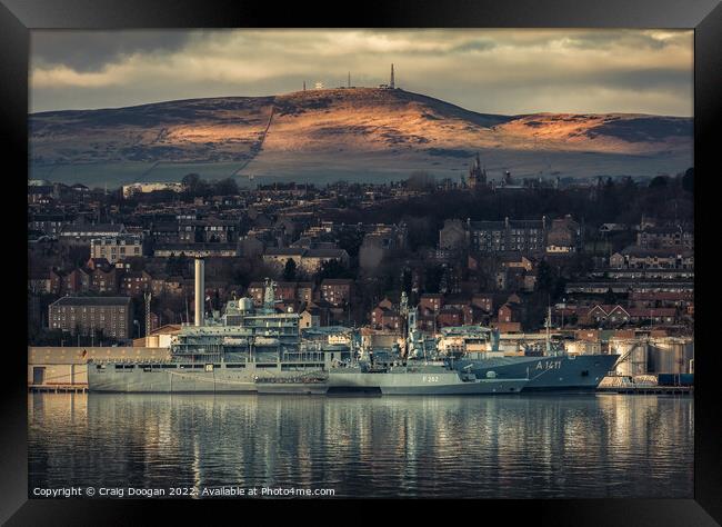 Berlin & Erfurt Nato Warships in Dundee Framed Print by Craig Doogan