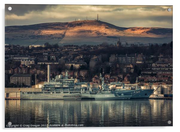 Berlin & Erfurt Nato Warships in Dundee Acrylic by Craig Doogan
