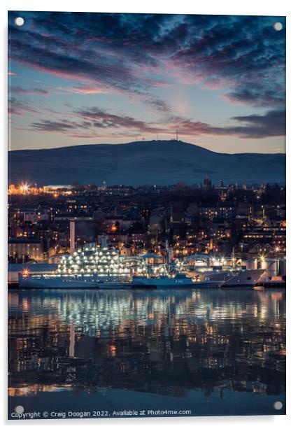 Berlin & Erfurt Nato Warships in Dundee Acrylic by Craig Doogan