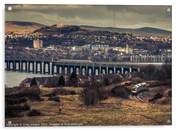 Dundee Cityscape Acrylic by Craig Doogan